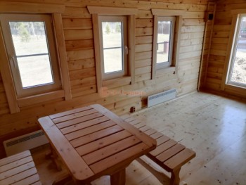 Фото №70: баня из бруса 108