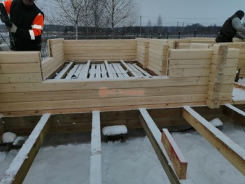 Фото №69: баня из бруса 118