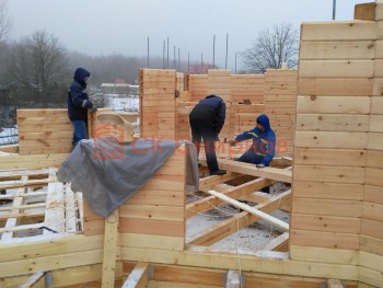 Фото №56: баня из бруса 33